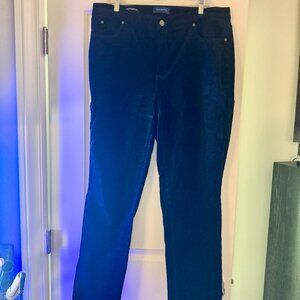 Talbots Black Velvet Boot Cut Jean Pant - 16W